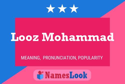 Looz Mohammad Name Poster