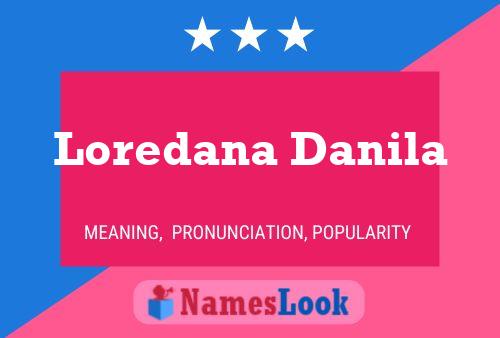 Loredana Danila Name Poster