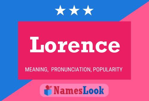 Lorence Name Poster