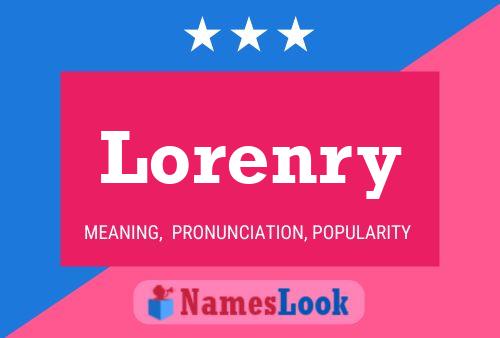 Lorenry Name Poster