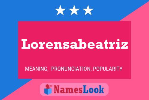 Lorensabeatriz Name Poster