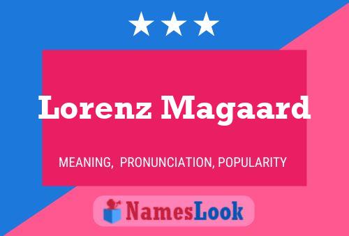 Lorenz Magaard Name Poster