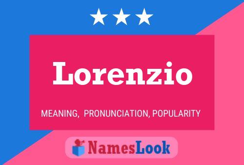 Lorenzio Name Poster