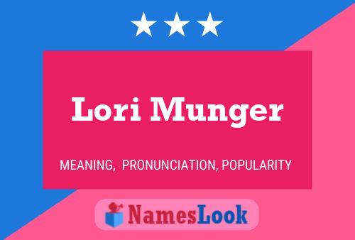 Lori Munger Name Poster