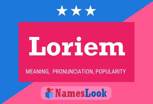 Loriem Name Poster