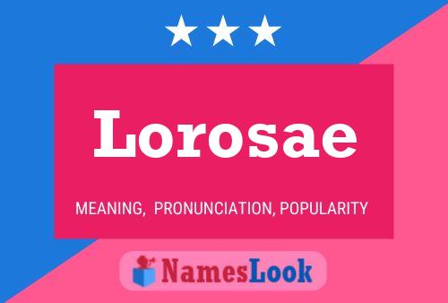 Lorosae Name Poster