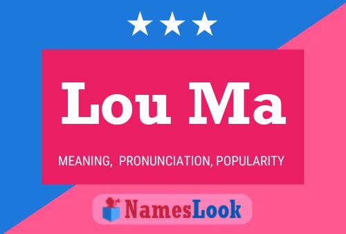 Lou Ma Name Poster