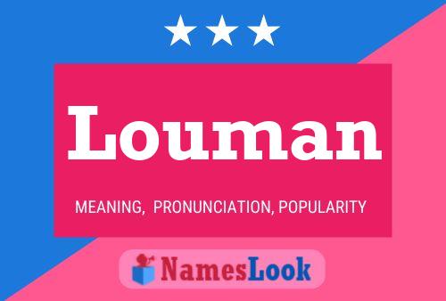 Louman Name Poster