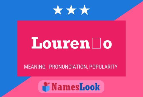 Lourenço Name Poster