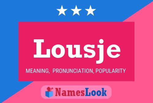 Lousje Name Poster