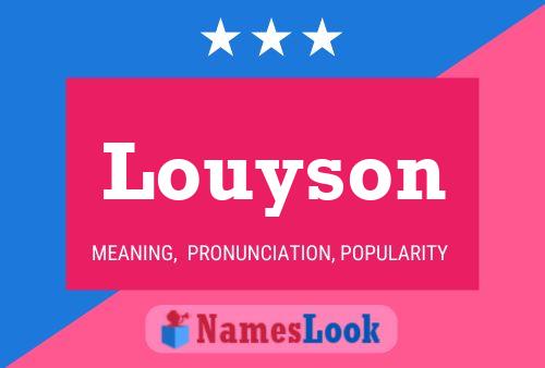 Louyson Name Poster