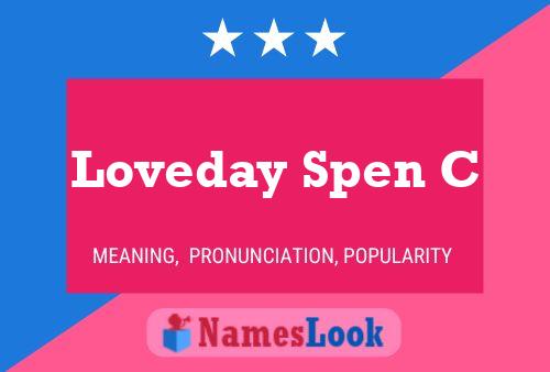 Loveday Spen C Name Poster