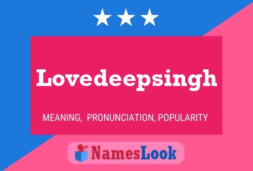 Lovedeepsingh Name Poster