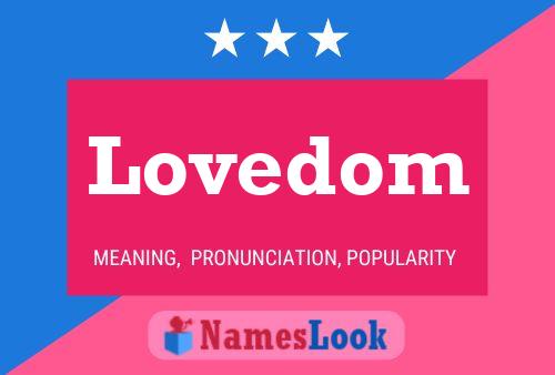 Lovedom Name Poster