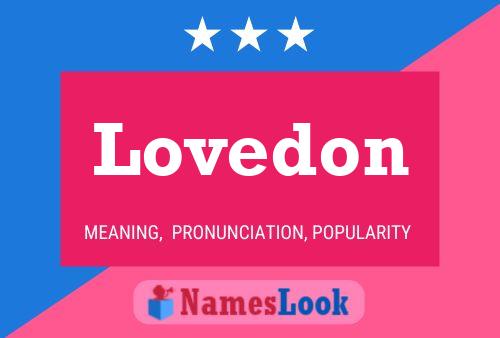 Lovedon Name Poster