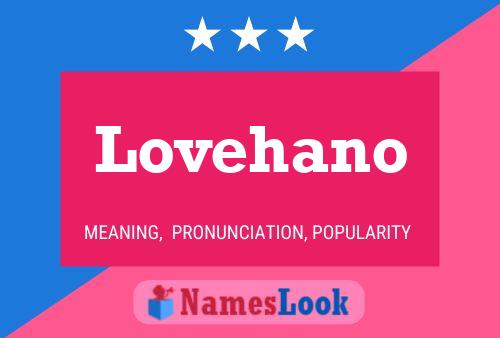 Lovehano Name Poster