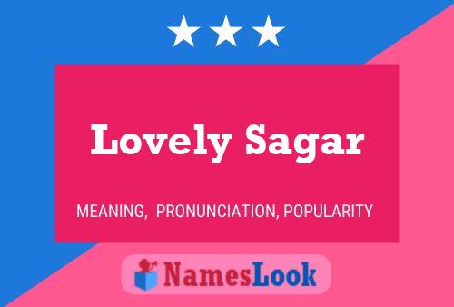 Lovely Sagar Name Poster