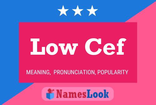 Low Cef Name Poster