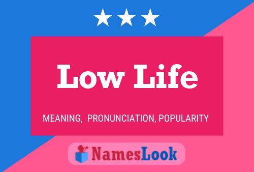 Low Life Meaning Pronunciation Origin And Numerology Nameslook