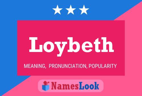 Loybeth Name Poster