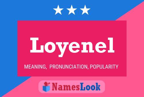 Loyenel Name Poster