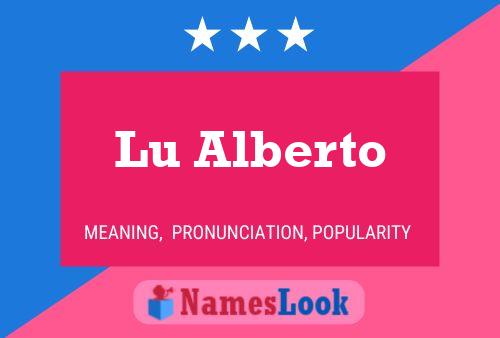 Lu Alberto Name Poster