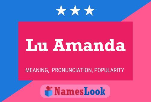 Lu Amanda Name Poster