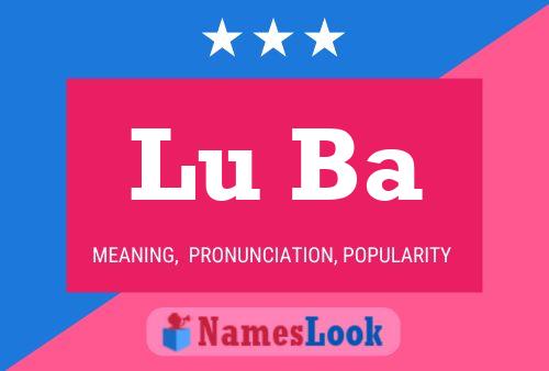 Lu Ba Name Poster