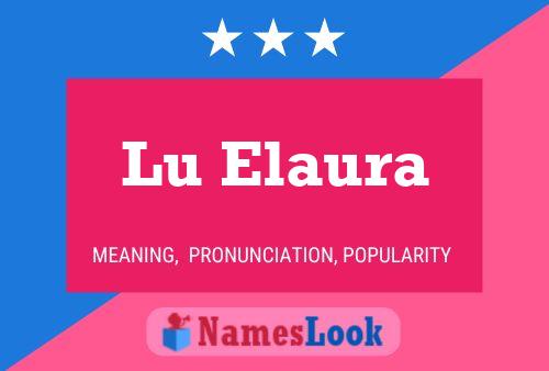 Lu Elaura Name Poster