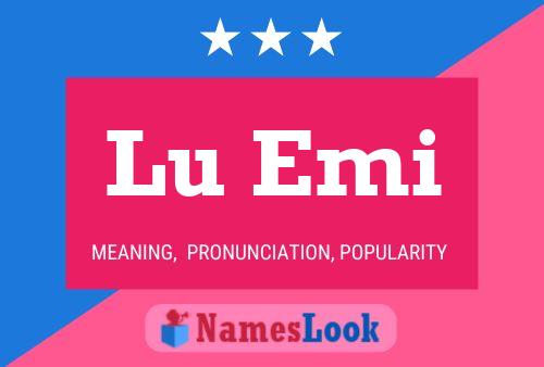 Lu Emi Name Poster