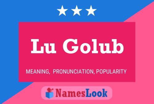 Lu Golub Name Poster