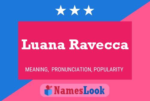 Luana Ravecca Name Poster