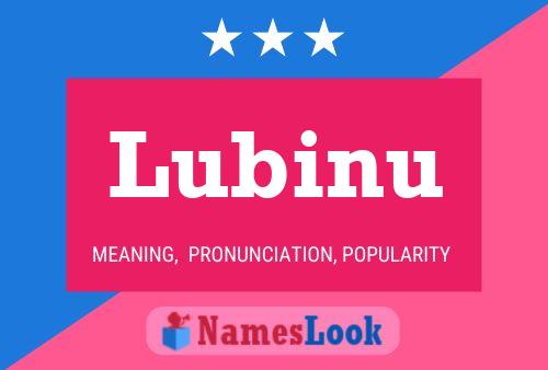 Lubinu Name Poster