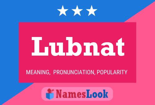 Lubnat Name Poster