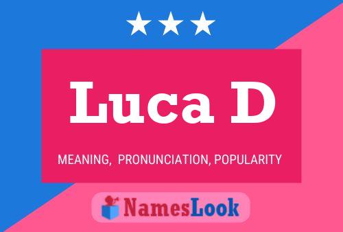 Luca D Name Poster