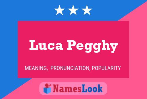 Luca Pegghy Name Poster