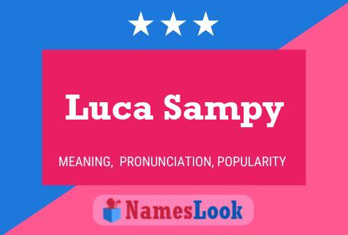 Luca Sampy Name Poster