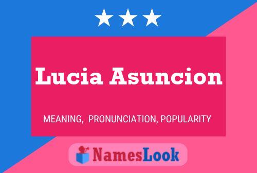 Lucia Asuncion Name Poster