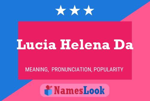 Lucia Helena Da Name Poster