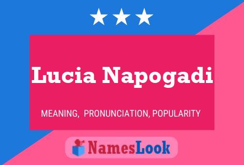 Lucia Napogadi Name Poster