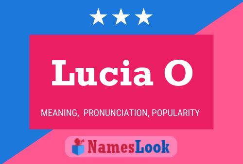 Lucia O Name Poster