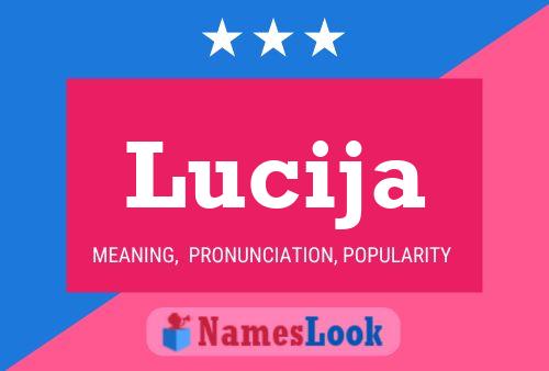 Lucija Name Poster