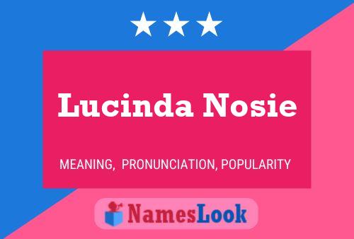 Lucinda Nosie Name Poster