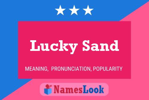 Lucky Sand Name Poster