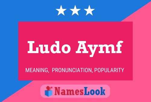 Ludo Aymf Name Poster