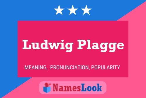 Ludwig Plagge Name Poster