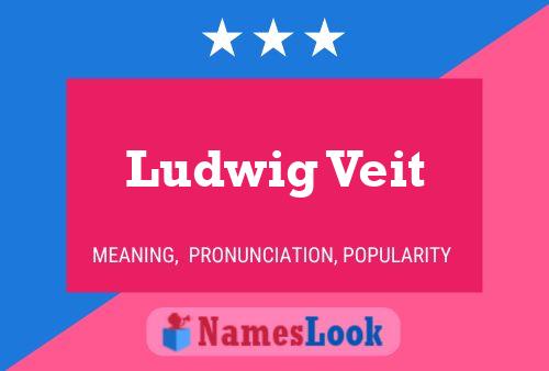 Ludwig Veit Name Poster