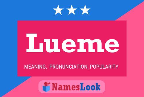 Lueme Name Poster