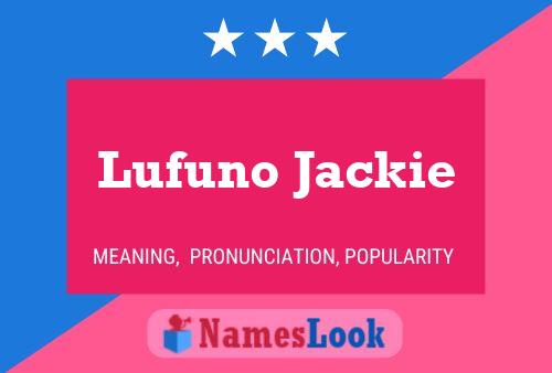 Lufuno Jackie Name Poster