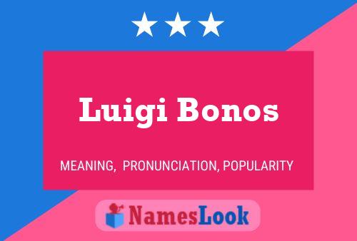 Luigi Bonos Name Poster